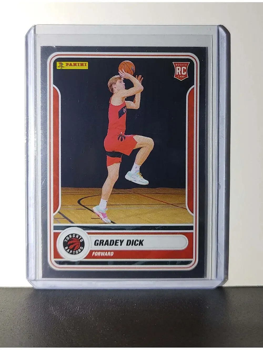 Gradey Dick Rookie 2023-24 Panini NBA Sticker Foil Card #82 Toronto Raptors